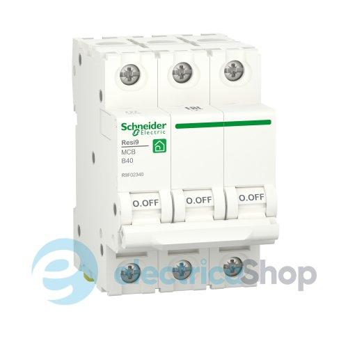 Автоматичний вимикач 3-п, 40 A, B, 6кА, Resi9 Schneider Electric R9F02340