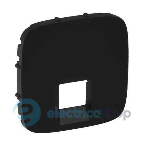 Лицьова панель розетки RJ11 / RJ45 Valena ALLURE 755418 антрацит