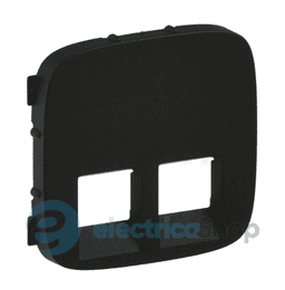 Лицьова панель розетки 2x RJ45 Valena ALLURE 755428 антрацит