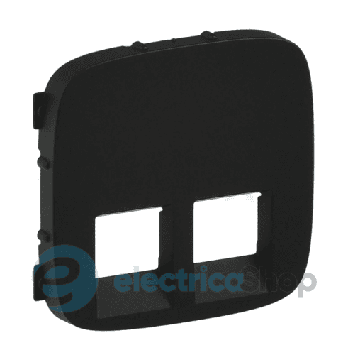 Лицьова панель розетки 2x RJ45 Valena ALLURE 755428 антрацит