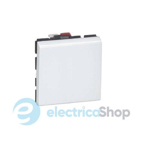 Вимикач кнопковий 1-кл. для серії Mosaic New Legrand 078715L білий