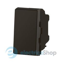Вимикач кнопковий 1-кл. 1мод. для серії Mosaic New Legrand 079130L чорний матовий