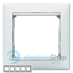 Рамка установча 5-а Legrand Valena 774455, колір білий