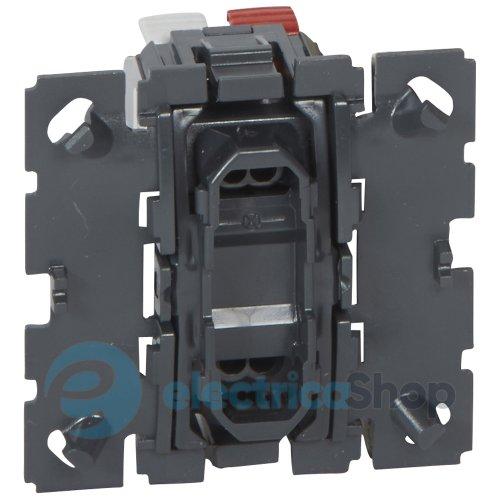 Механізм кнопки 1-кл. 6А/250V (автомат. клеми) Legrand Celiane 67031