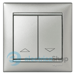 Перемикач 2-кл. до жалюзі для серії Valena Classic Legrand 770104 алюміній