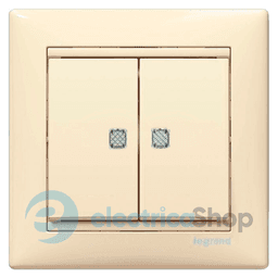 Перемикач з підсв. 2-кл. для серії Valena Classic Legrand 774112 слонова кістка