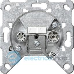 Механізм розетки TV-R прохідний GEDU 15 Gira 004200