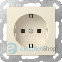 Розетка із з/к 16А/250V, System 55 Gira 418801, кремовий глянцевий