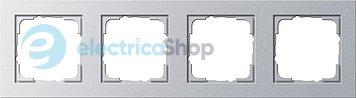 Рамка 4-а Е2 Gira 021425 колір під алюміній