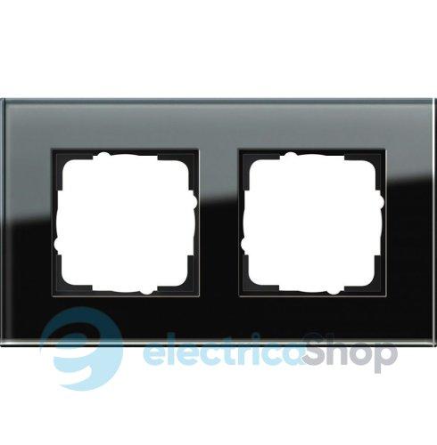 Рамка 2-а Esprit Gira 021205 чорне скло