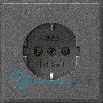 Розетка із з/к 16А/250V, TX_44 Gira 018867, антрацит