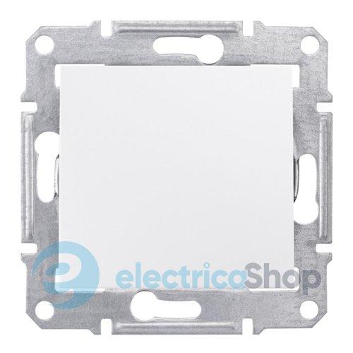 Перемикач 1-кл. для серії Sedna Schneider Electric SDN0400121 білий глянець