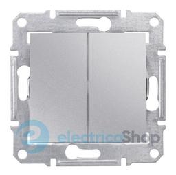 Вимикач 2-кл. для серії Sedna Schneider Electric SDN0300160 алюміній