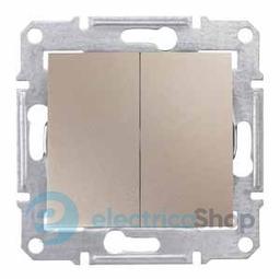 Вимикач 2-кл. для серії Sedna Schneider Electric SDN0300168 титан