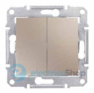 Вимикач 2-кл. для серії Sedna Schneider Electric SDN0300168 титан