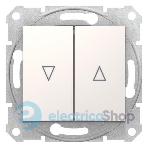 Вимикач кнопковий 2-кл. до жалюзі для серії Sedna Schneider Electric SDN1300323 слонова кістка