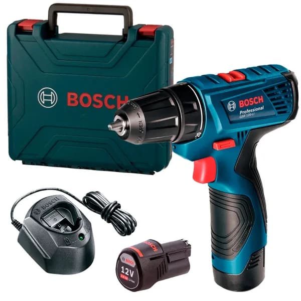 Шурупокрут-дриль акумуляторний Bosch Professional GSR 120-Li 12В 2х2А·год 14·30Нм 400·1500об/хв кейс 0.89кг