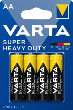 Батарейка Varta Super Heavy Duty вугільно-цинкова AA блістер, 4 шт