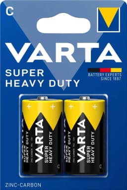 Батарейка Varta Super Heavy Duty вугільно-цинкова C BLI 2 блістер, 2 шт