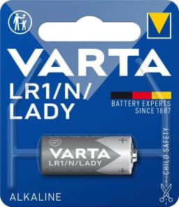 Батарейка Varta лужна LR1(910А, MN9100) блістер, 1 шт