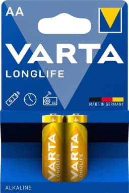 Батарейка Varta Longlife лужна AA блістер, 2 шт