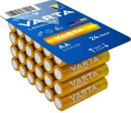 Батарейка Varta Longlife лужна AA блістер, 24 шт