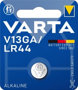 Батарейка Varta лужна V13 GA (LR44, LR1154, AG13, А76) блістер, 1 шт