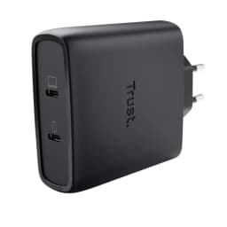 Зарядний пристрій мережевий Trust Maxo 100Вт, GaN, 2xUSB-C ,PD/PPS, чорний