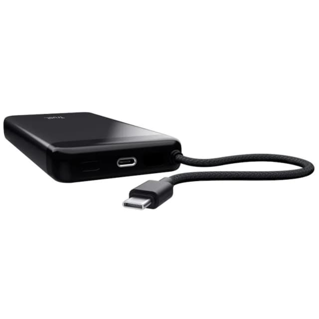 Акумулятор портативний літій-іонний power bank Trust Fiera, 20000мА·год, 2хUSB-C, 20W, PD/QC 3.0, чорний