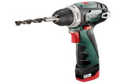 Шурупокрут-дриль акумуляторний Metabo PowerMaxx BS 10.8В 2x2.0А·год 17·34Нм 0-360·0-1400об/хв 0.95кг