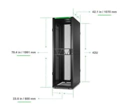 Шафа APC NetShelter SX Gen 2, 42U (600x1070) мм колір чорний