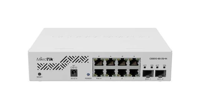 Комутатор MikroTik Cloud Smart Switch CSS610-8G-2S+IN