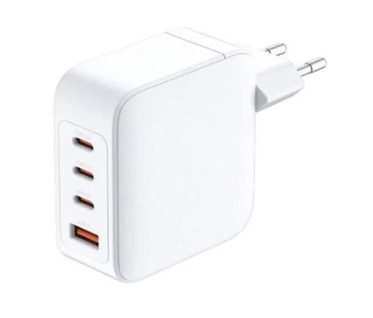 Зарядний пристрій мережевий D-Link DCP-101 100Вт GaN 3хUSB-С, 1xUSB-A, білий