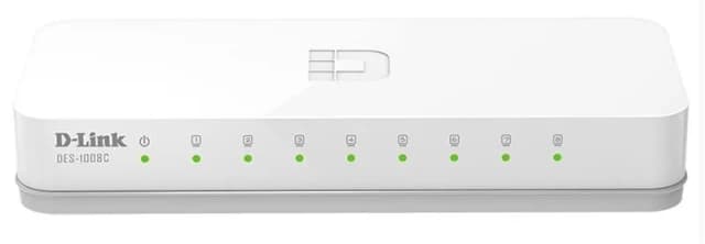 Комутатор D-Link DES-1008C 8xFE, Некерований