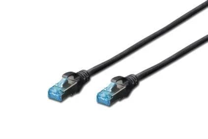 Патч-корд DIGITUS CAT 5e SF-UTP, 2м, AWG 26/7, Cu, PVC, чорний