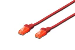 Патч-корд DIGITUS CAT 6 UTP, 2м, AWG 26/7, Cu, LSZH, червоний