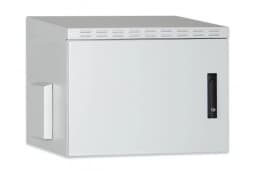 Шафа DIGITUS 19", 12U, вулична, металеві двері, 600x600 мм, 100кг максимально, IP55, сіра