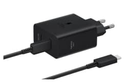 Зарядний пристрій мережевий Samsung 50Вт 2xUSB-С, кабель USB-C > USB-C, 1.8м, чорний