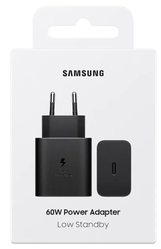 Зарядний пристрій мережевий Samsung 60Вт USB-С PD PPS, чорний