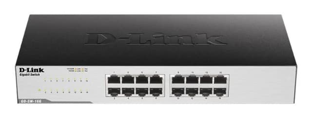 Комутатор D-Link GO-SW-16G 16xGE, Desktop, Некерований