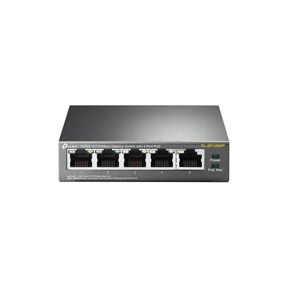 Комутатор TP-LINK TL-SF1005P 5xFE (4xPoE), 56Вт, Некерований