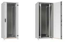 Шафа ZPAS 19", 42U, SZB IT, одностулкові передні та задні перфоровані двері, 600x600 мм, максимально 1500кг, сіра