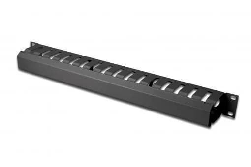 Кабельний організатор DIGITUS 19" 1U, перфорований, чорний, RAL 9005