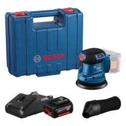 Шліфмашина ексцентрикова акумуляторна Bosch Professional GEX 185-LI 18Вт акб 4А·год 125мм 6000-10000об/хв ЗП 0.93кг