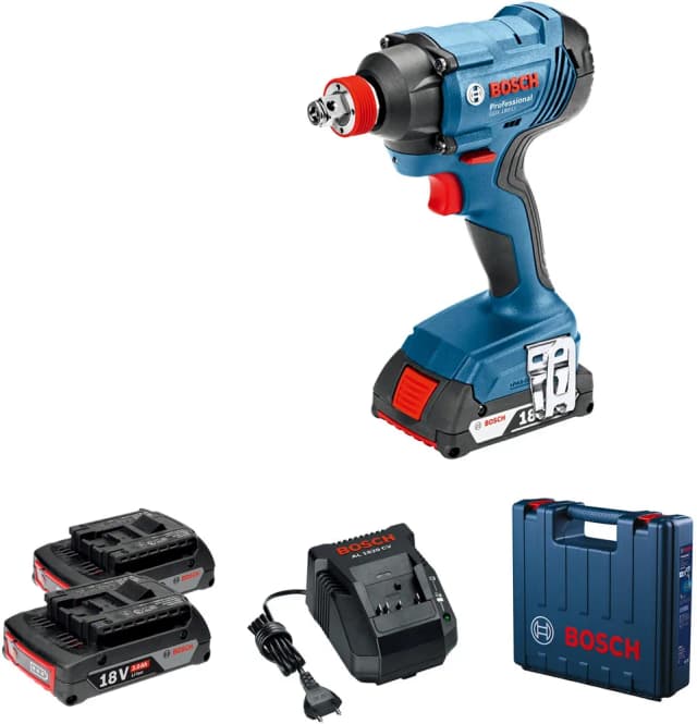 Гвинтоверт ударний акумуляторний Bosch Professional GDX 180-Li 18В АКБ 2х2А·год 180Нм 2800об/хв M6-M14 кейс 1.1кг