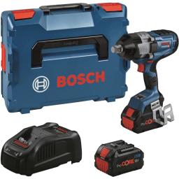 Гайковерт ударний акумуляторний Bosch Professional GDS 18V-1600 HC 18В 2х8.0А·год 0-1600Нм 0-1750об/хв L-BOXX 136 ЗП 3.2кг