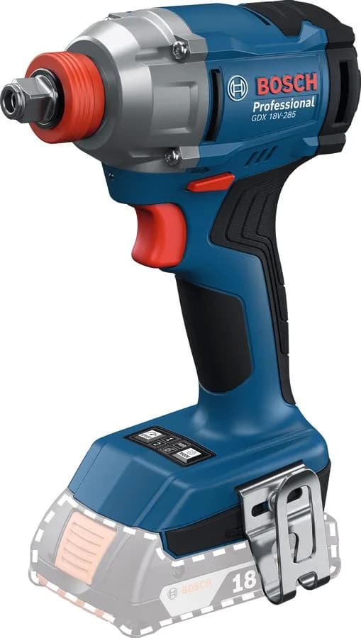 Гайковерт ударний акумуляторний Bosch Professional GDX 18V-285 18В 285Нм до 3600об/хв квадрат 1/2" 1.1кг без АКБ та ЗП