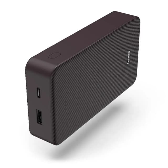 Акумулятор портативний літій-іонний Power Bank Hama 20000 мА·год, USB-C/USB-A, plum