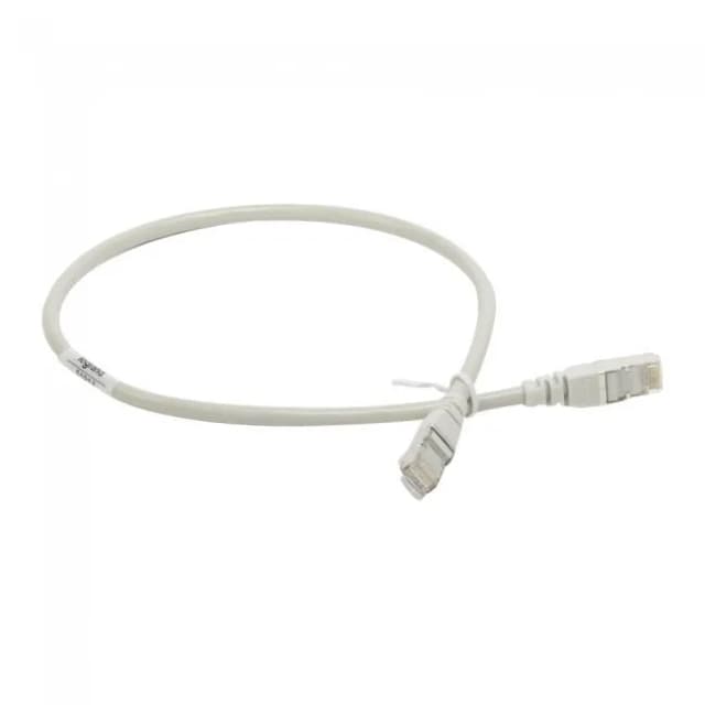 Патч-корд Legrand CAT 5e F-UTP, 0.5м, AWG 26, PVC, сірий