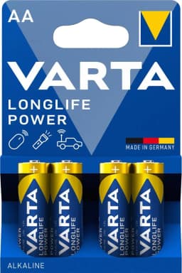 Батарейка Varta Longlife Power лужна AA блістер, 4 шт